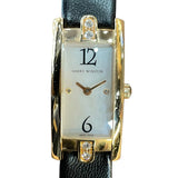 ハリーウィンストン HARRY WINSTON アヴェニューC ミニ ホワイトシェル 332LQR K18PG/社外ベルト/純正尾錠 クオーツ レディース 腕時計