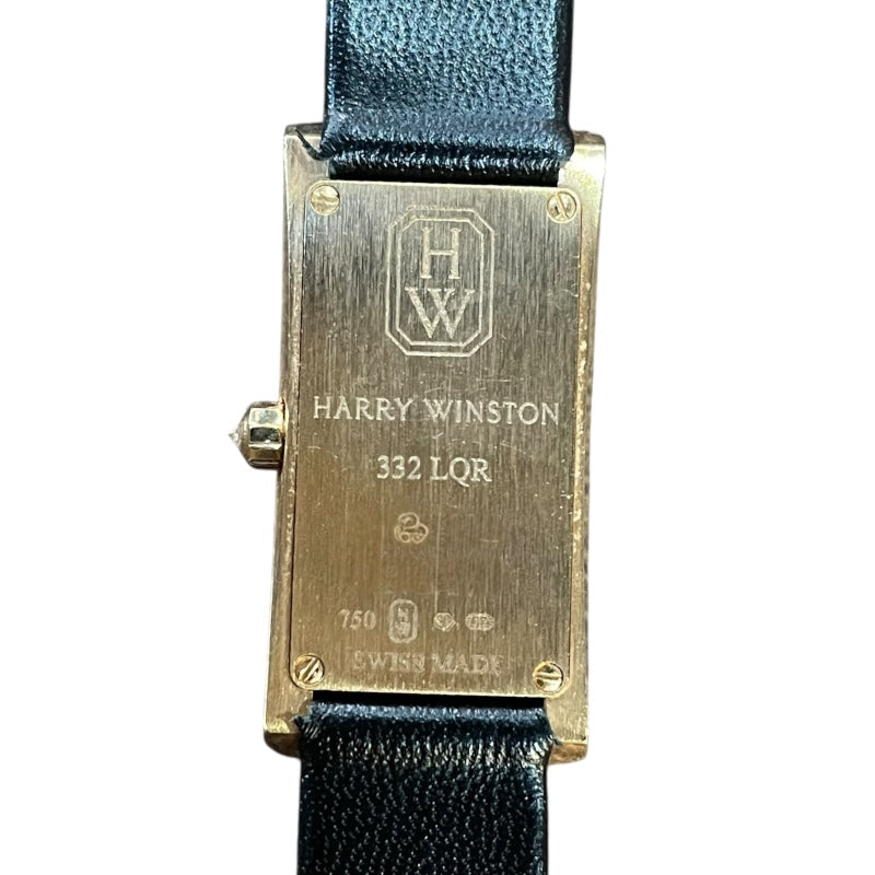 ハリーウィンストン HARRY WINSTON アヴェニューC ミニ ホワイトシェル 332LQR K18PG/社外ベルト/純正尾錠 クオーツ レディース 腕時計