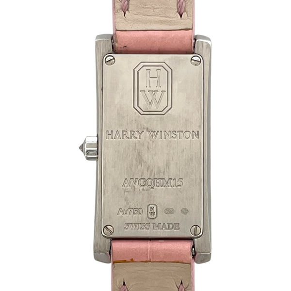 ハリーウィンストン HARRY WINSTON アヴェニューC ミニ AVCQHM16WW41 シルバー K18WG/純正ベルト/純正バックル レディース 腕時計