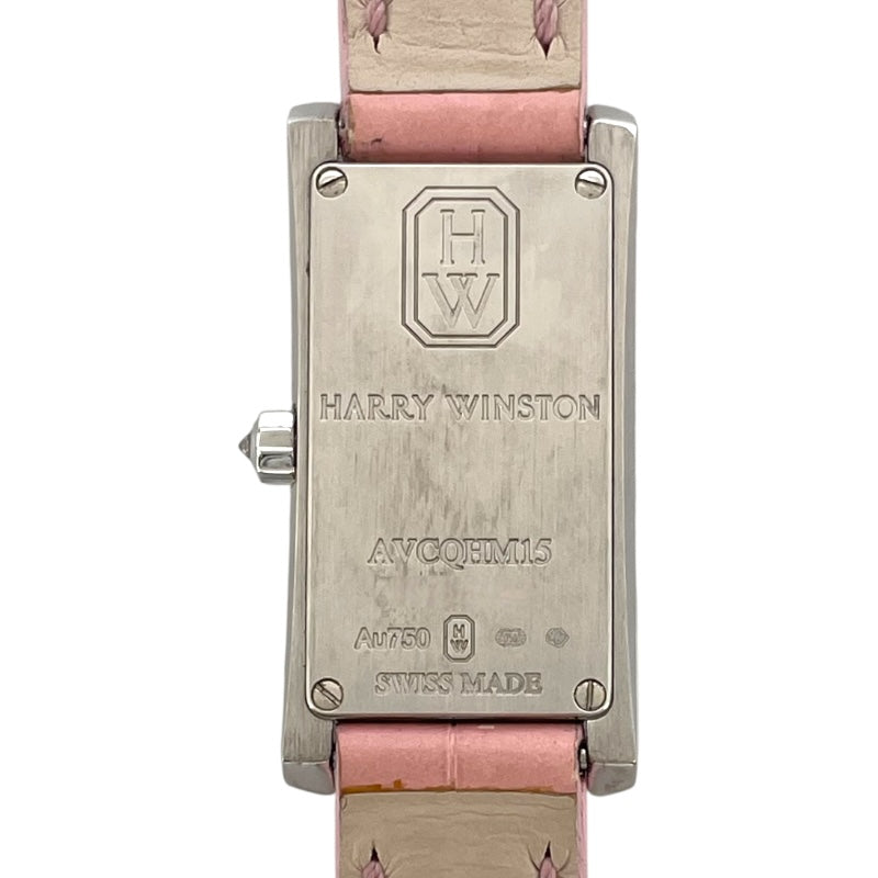 ハリーウィンストン HARRY WINSTON アヴェニューC ミニ AVCQHM16WW41 シルバー K18WG/純正ベルト/純正バックル レディース 腕時計