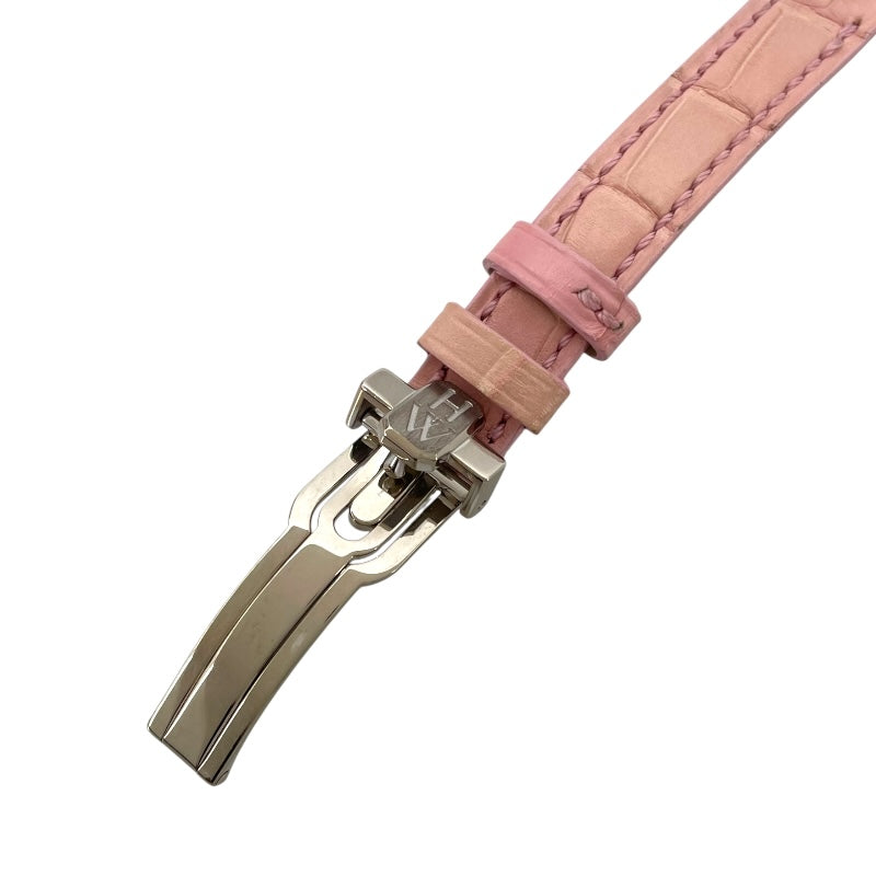 ハリーウィンストン HARRY WINSTON アヴェニューC ミニ AVCQHM16WW41 シルバー K18WG/純正ベルト/純正バックル レディース 腕時計