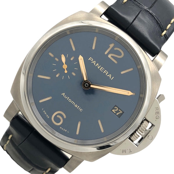 パネライ PANERAI ルミノール ドゥエ PAM00926 ネイビー チタン/社外ベルト/純正尾錠 自動巻き メンズ 腕時計 |  中古ブランドリユースショップ OKURA(おお蔵)