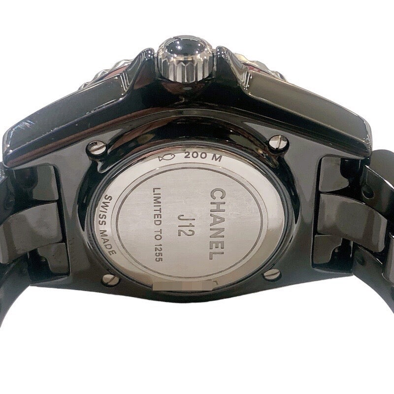 シャネル CHANEL J12 33mm H7121 ブラックセラミック クオーツ レディース 腕時計