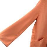 エルメス HERMES シェーヌダンクル柄カシミアリバーシブルコート ピンク カシミア レディース その他アウター