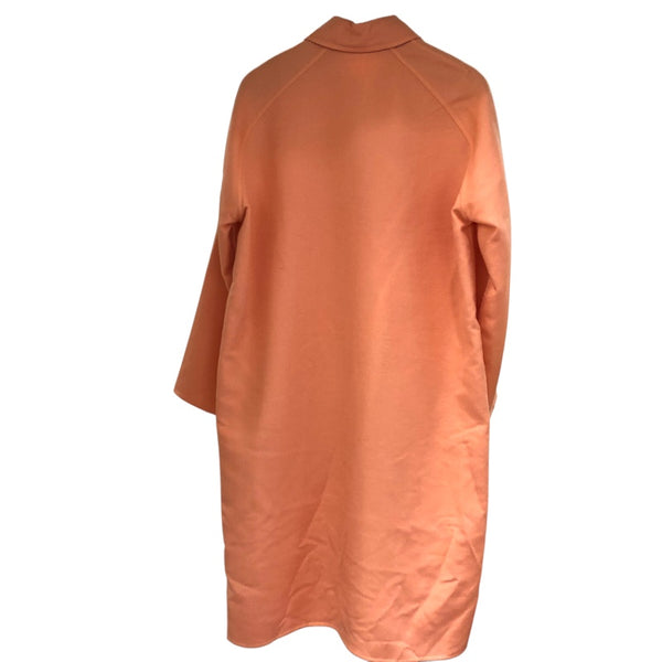 エルメス HERMES シェーヌダンクル柄カシミアリバーシブルコート ピンク カシミア レディース その他アウター