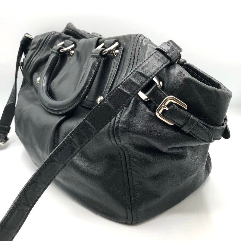 プラダ PRADA 2WAYハンドバッグ BN1954 ブラック/SV金具 レザー レディース ショルダーバッグ