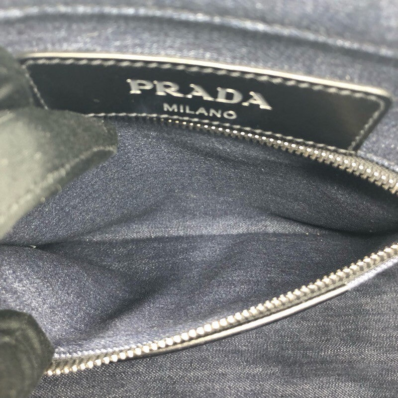 プラダ PRADA デニムトートバッグ 1BG356 インディゴ デニム ...