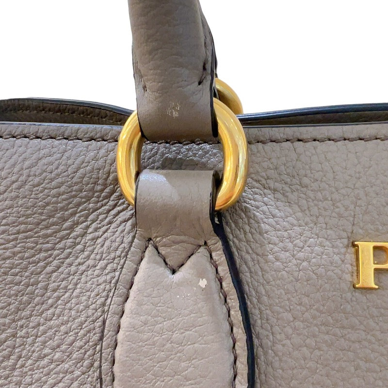 プラダ PRADA ヴィッテロフェニックス ハンドバック 1BA058 グレージュ ...