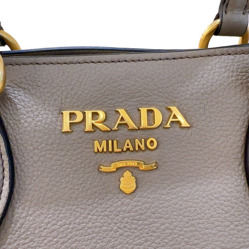 プラダ PRADA ヴィッテロフェニックス ハンドバック 1BA058 グレージュ