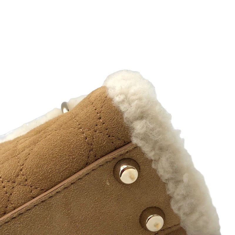 クリスチャン・ディオール Christian Dior レディースディオールミニ M0505 ベージュｘシルバー金具 カナージュムートン レディース ハンドバッグ