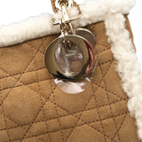 クリスチャン・ディオール Christian Dior レディースディオールミニ M0505 ベージュｘシルバー金具 カナージュムートン レディース ハンドバッグ