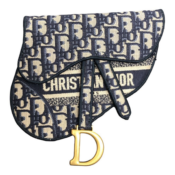 クリスチャン・ディオール Christian Dior サドルフラットベルトポーチ S5632CRIW ネイビー オブリークキャンパス レディース その他バッグ
