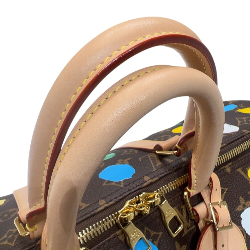 ルイ・ヴィトン LOUIS VUITTON LV✖YK キーポル・バンドリエール45 M46377 ブラウン マルチ /ゴールド金具 クサマ |  中古ブランドリユースショップ OKURA(おお蔵)