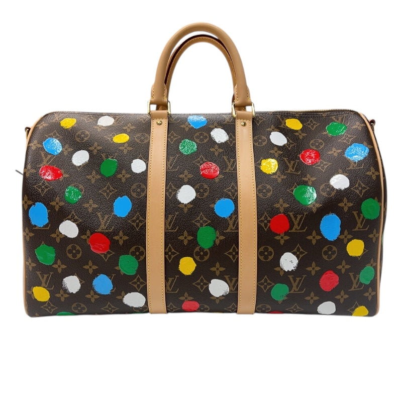 ルイ・ヴィトン LOUIS VUITTON LV✖YK キーポル・バンドリエール45 M46377 ブラウン マルチ /ゴールド金具 クサマ |  中古ブランドリユースショップ OKURA(おお蔵)