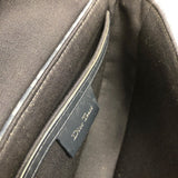 クリスチャン・ディオール Christian Dior サドルショルダーバッグ 2ADCA-435DDO ブルー コットンデニム レディース ハンドバッグ