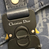 クリスチャン・ディオール Christian Dior サドルショルダーバッグ 2ADCA-435DDO ブルー コットンデニム レディース ハンドバッグ
