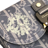 クリスチャン・ディオール Christian Dior サドルショルダーバッグ 2ADCA-435DDO ブルー コットンデニム レディース ハンドバッグ