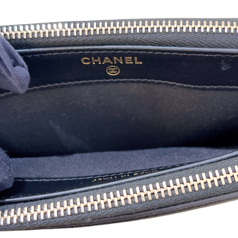 シャネル CHANEL CCフィリグリー チェーンウォレット A84450  ベージュ/ブラック ゴールド金具 キャビアスキン レディース ショルダーバッグ