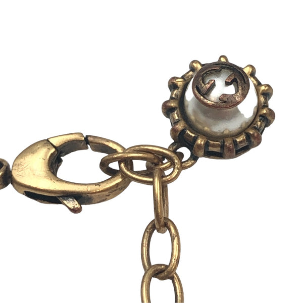 グッチ GUCCI フルーツブレスレット ゴールド メタル・ストラス アクセサリー