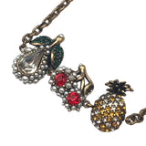 グッチ GUCCI フルーツブレスレット ゴールド メタル・ストラス アクセサリー