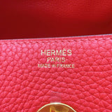 エルメス HERMES リンディ 30 A刻（2017年製） ルージュトマト ゴールド金具 トリヨン レディース ショルダーバッグ