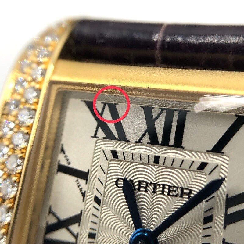 カルティエ Cartier タンク アングレーズ SM WT100014 K18YG