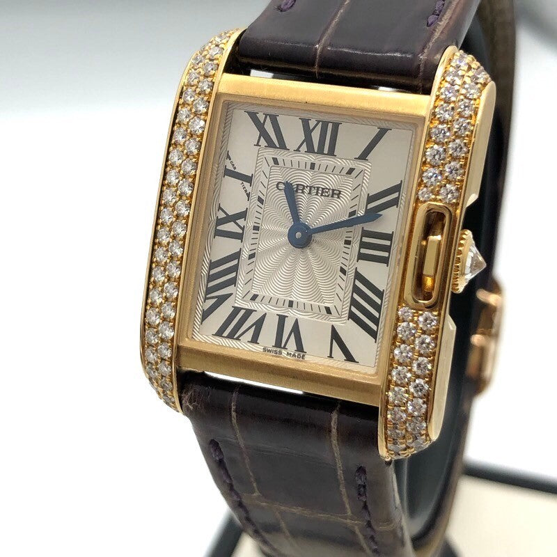 カルティエ Cartier タンク　アングレーズ　SM WT100014 K18YG レディース 腕時計