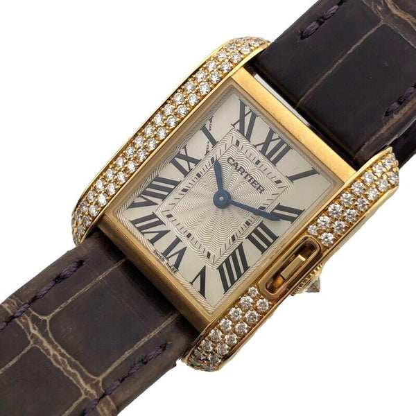 カルティエ Cartier タンク　アングレーズ　SM WT100014 K18YG レディース 腕時計