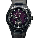 セイコー SEIKO アストロン NEXTERシリーズ 2022限定モデル SBXY055 パープル/ブラック チタン クオーツ メンズ 腕時計