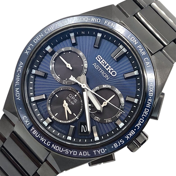 セイコー SEIKO アストロン ネクスターコアショップ専用モデル ソーラー SBXC121 ブルー×ブラック セラミック/チタン メンズ 腕時計