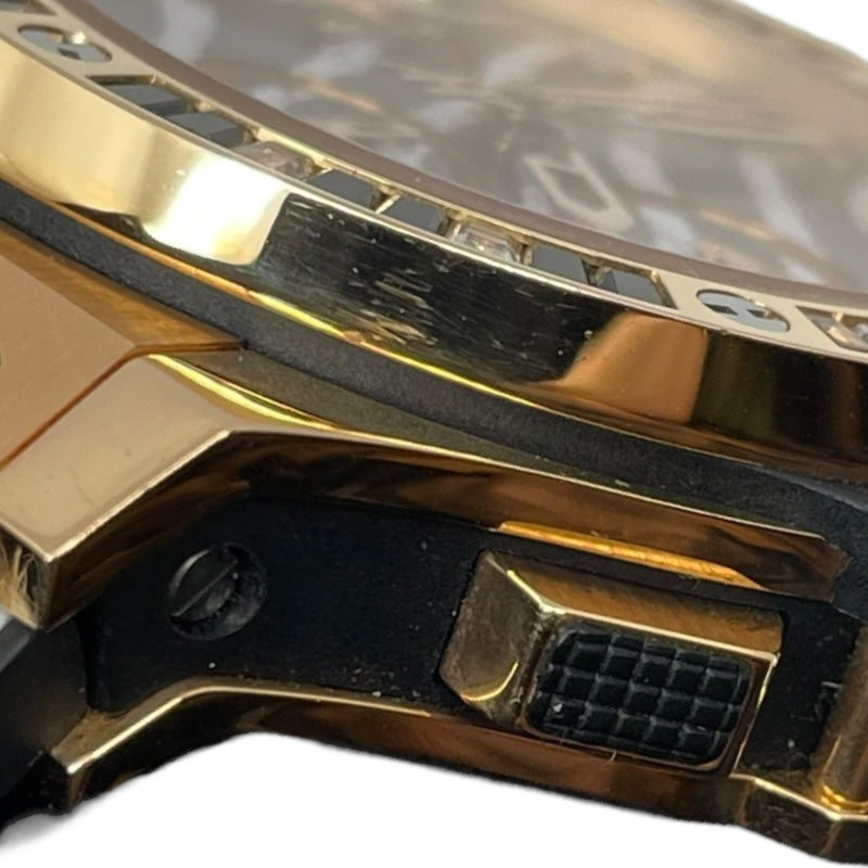 ウブロ HUBLOT ビッグバン ゼブラゴールド 世界250本 341.PX.7518.VR.1975 ゼブラ K18PG/ラバーベルト 自動巻き メンズ 腕時計