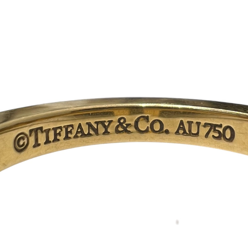 ティファニー TIFFANY＆CO Ｔスクエアリング ７５０YG #12.5 K18