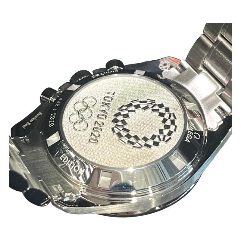 オメガ OMEGA スピードマスター東京2020　リミテッドエディション 522.30.42.30.06.001 シルバー・ピンク ステンレススチール  メンズ 腕時計