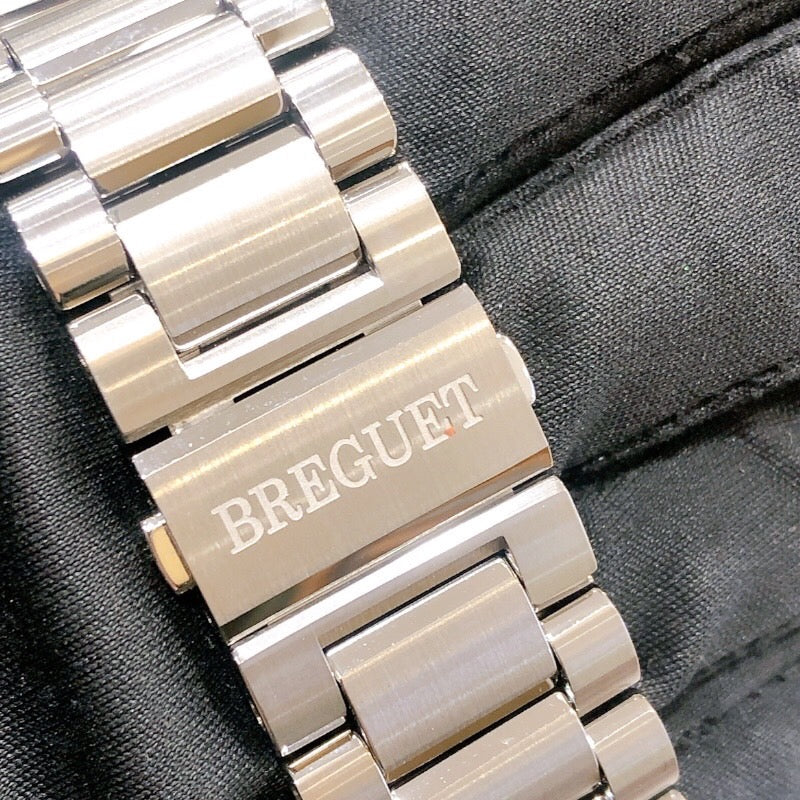 ブレゲ Breguet マリーン クロノグラフ 5527TI/G2/TWO グレー チタン 自動巻き メンズ 腕時計
