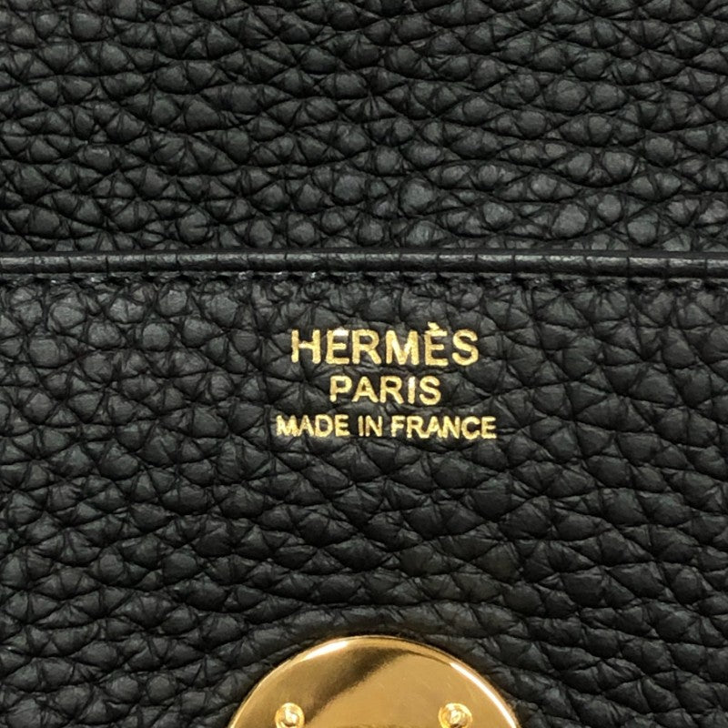 エルメス HERMES リンディ30 Z刻 ブラック ゴールド金具 トリヨンクレマンス レディース ショルダーバッグ ハンドバッグ