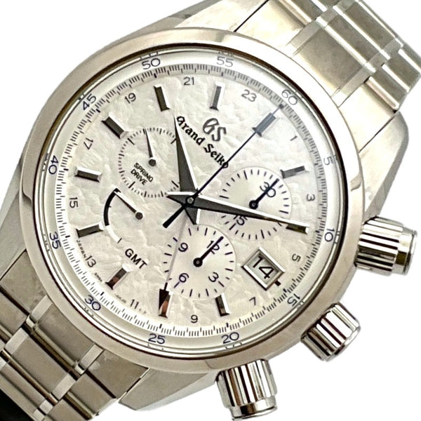 セイコー SEIKO GrandSeiko　スポーツコレクション スプリングドライブ クロノグラフ GMT SBGC247 ホワイト チタン メンズ 腕時計