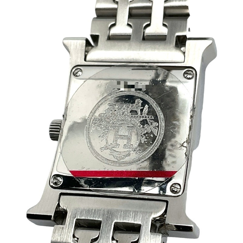 エルメス HERMES Hウォッチ HH1.210 ホワイト ステンレススチール レディース 腕時計