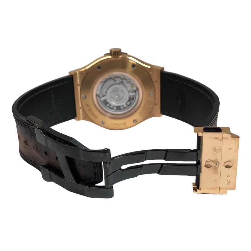 ウブロ HUBLOT クラシックフュージョン チタニウム ベルルッティ スクリット キングゴールド 限定250本 511.OX.0500.VR.BER16 K18ピンクゴールド 自動巻き メンズ 腕時計
