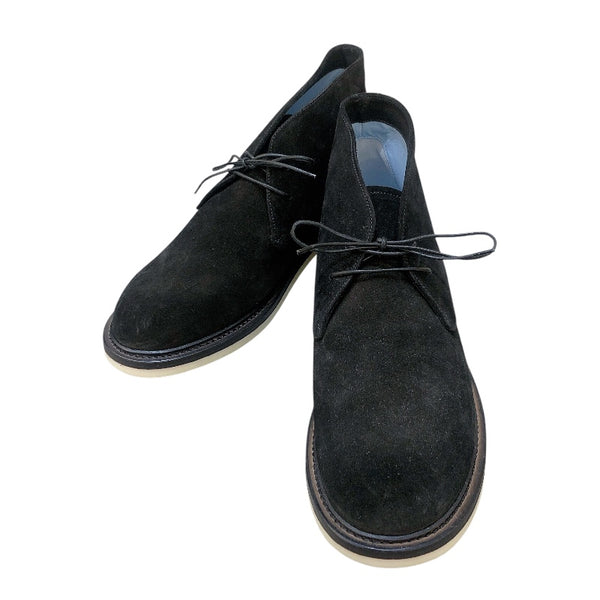 Loro Piana ×Hiroshi　Fujiwara　スエードデザートブーツ FAM1344 ブラック メンズ ブーツ