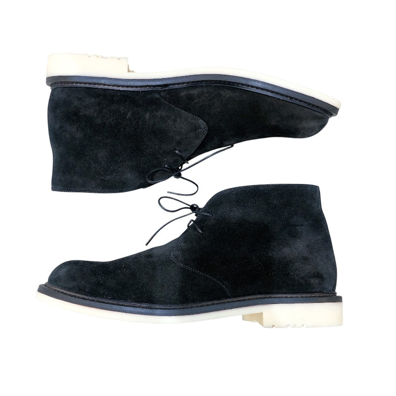 Loro Piana ×Hiroshi　Fujiwara　スエードデザートブーツ FAM1344 ブラック メンズ ブーツ