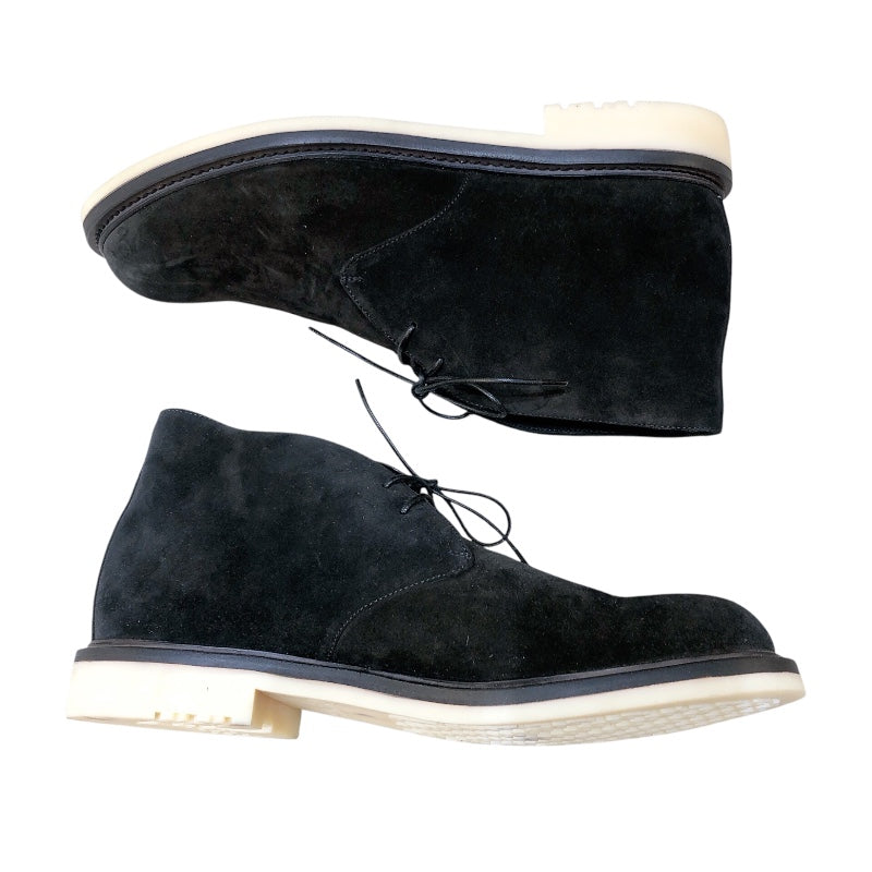 Loro Piana ×Hiroshi　Fujiwara　スエードデザートブーツ FAM1344 ブラック メンズ ブーツ