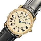 カルティエ Cartier ロンド ルイ カルティエ SM  WR000351 ブラック K18PG レディース 腕時計