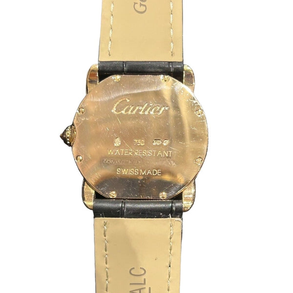 カルティエ Cartier ロンド ルイ カルティエ SM  WR000351 ブラック K18PG レディース 腕時計