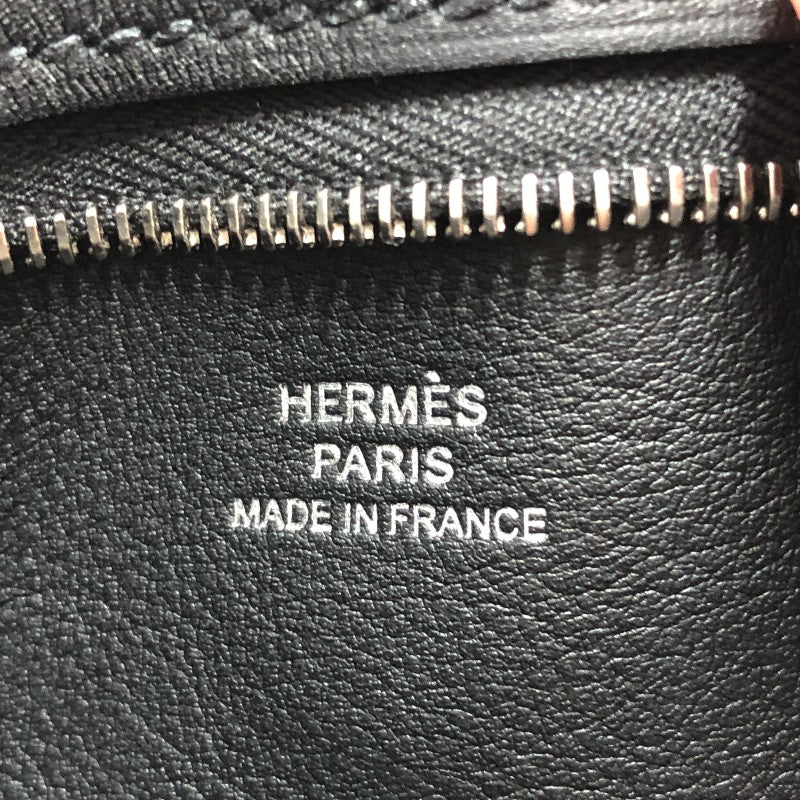 エルメス HERMES ポルトフォイユポッシャンプリュス U刻 ブラック シルバー金具 スイフト メンズ ショルダーバッグ