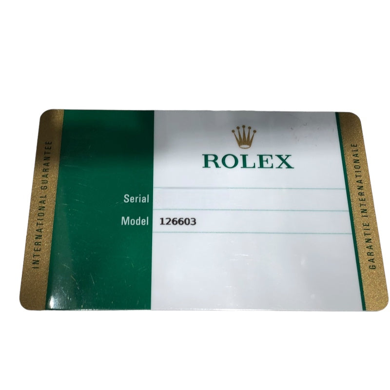 ロレックス ROLEX シードゥエラー 126603 ブラック SS×K18YG メンズ 腕時計