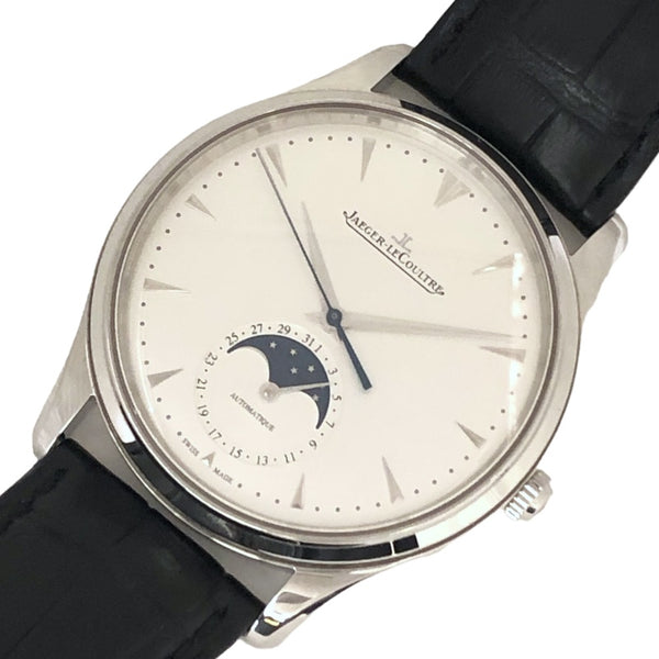 ジャガー・ルクルト JAEGER-LE COULTRE マスターウルトラスリム ムーン39 Q1368420(176.8.38.S) ホワイト ステンレススチール SS メンズ 腕時計
