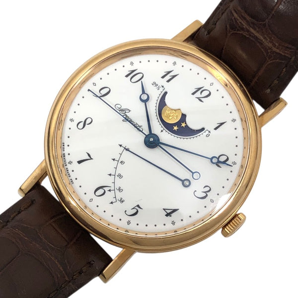 ブレゲ Breguet クラシック 7787 7787BB/29/9V6 K18PG/レザーストラップ 自動巻き メンズ 腕時計