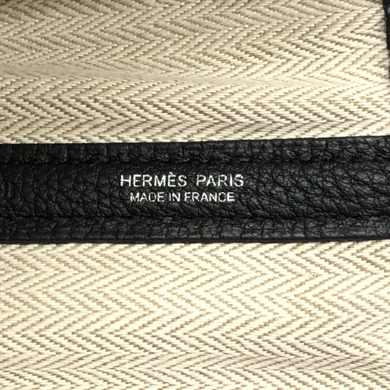 エルメス HERMES ガーデンパーティ PM C刻印 (2018年製) ブラック　シルバー金具 ネゴンダ ユニセックス トートバッグ