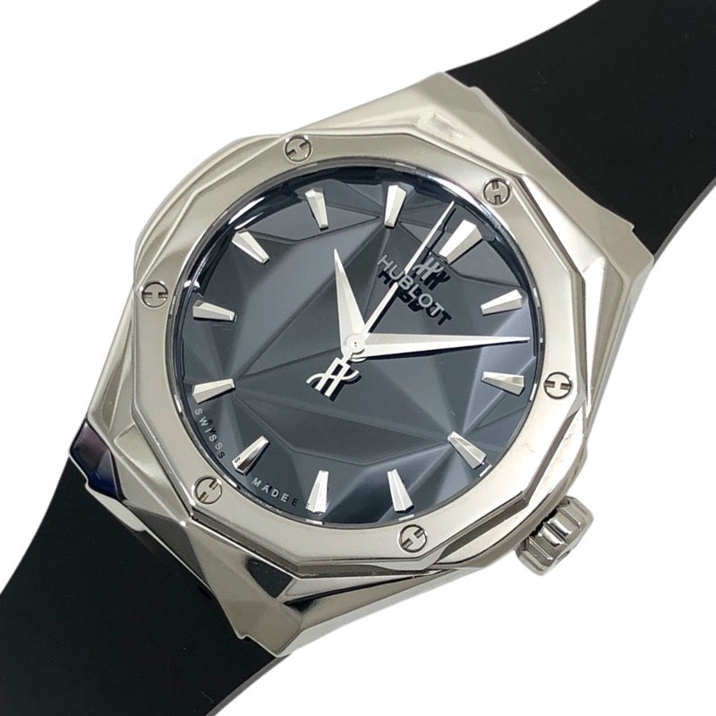 ウブロ HUBLOT クラシックフュージョン オーリンスキー チタニウム 550.NS.1800.RX.ORL19 ブラック チタン/ラバーストラップ 自動巻き メンズ 腕時計
