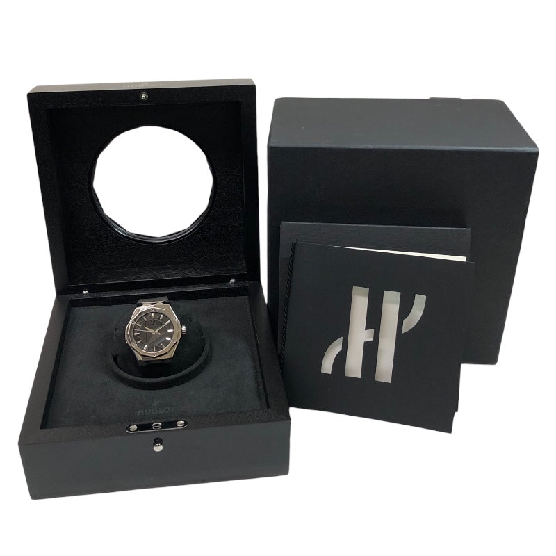 ウブロ HUBLOT クラシックフュージョン オーリンスキー チタニウム 550.NS.1800.RX.ORL19 ブラック チタン/ラバーストラップ 自動巻き メンズ 腕時計